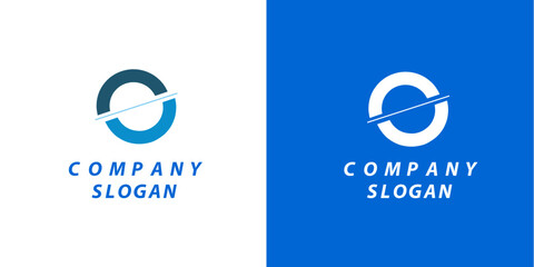 monogram logo of letter O in vector format. Easy to edit and customize.
