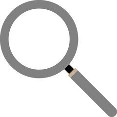 magnifying glass.