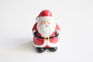 Santa Claus Snow man Ginger bread house Christmas decoration background