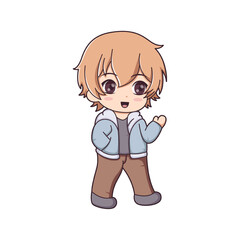 Chibi Anime Character Design Illustration