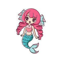 Chibi Anime Character Design Illustration