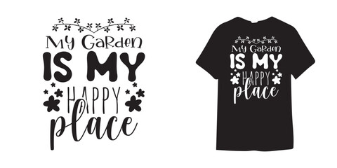 My Garden is my Happly Place Plant T-shirt Design Bundle, Plant Lover SVG Bundle, Plant svg, Plant Quotes Svg, houseplant svg, Plant Mom Svg, funny plant quote, garden quote svg,crazy plant lady svg