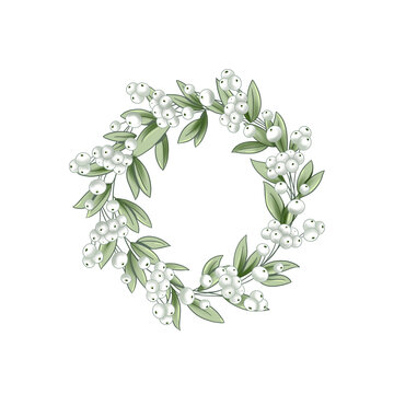 laurel wreath isolated on white