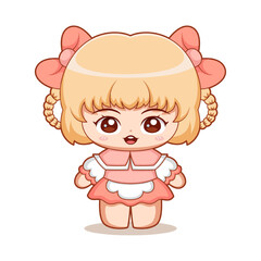 Obraz premium Chibi Anime Character Design Illustration