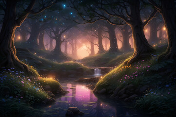 Enchanted forest
Magical woodland
Fantasy landscape