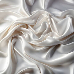 white satin fabric background - obrazy, fototapety, plakaty