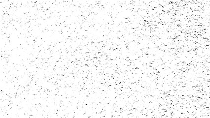 Black grainy texture isolated on white background. Dust overlay. Dark noise granules. Vector design.