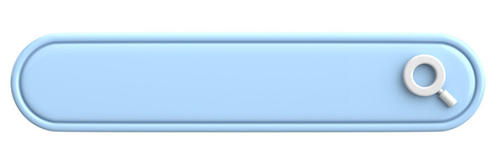 Obraz premium Search field. Search bar. 3D illustration.