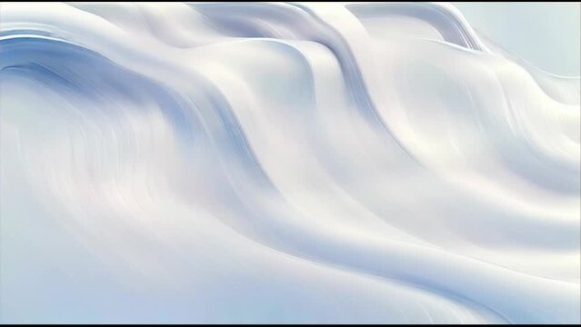 A minimalist abstract animation of duotone fluid undulating and pouring slowly 