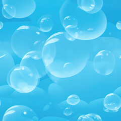 Bubbles in liquid colorful repeat pattern