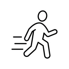 Run vector icon