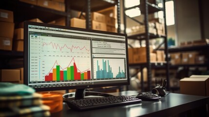 Businessman uses computer for document management, online document database database technology notes File access Sharing documents.