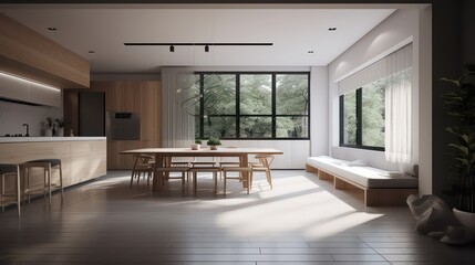 Obraz premium modern_kitchen_interior_Model,Genetated AI
