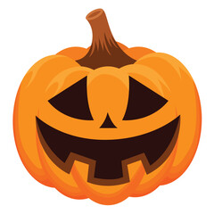 halloween pumpkin isolated on white