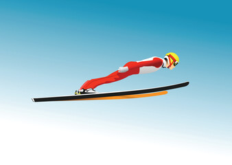 Ski Jumping Winter Sports.