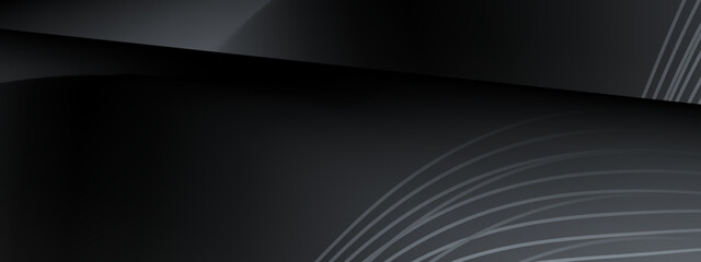 Simple black fluid gradient background, colorful abstract liquid. Modern wallpaper design. Vector illustration.