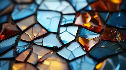 Stickers pour porte Coloré stained glass window HD 8K wallpaper Stock Photographic Image 