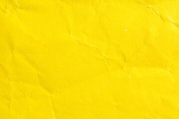 Yellow Crumpled Paper Background