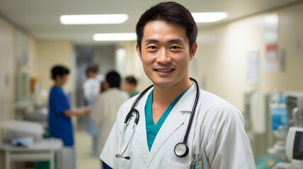 アジア人の医師
