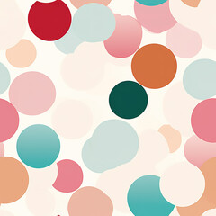 Fototapeta na wymiar Colorful dots abstract repeat pattern