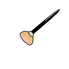 Illustration of a make up brush 