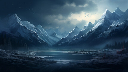 landscape in the morning