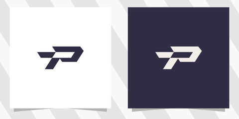 letter tp pt logo design