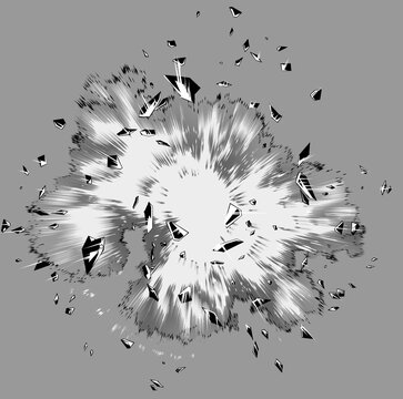 Ice explosion 01 monotone B