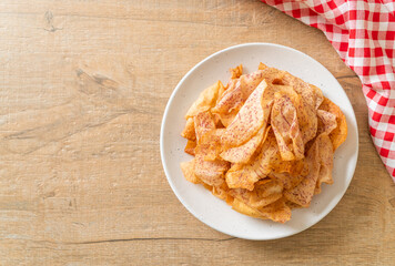 Taro Chips - fried or baked sliced taro