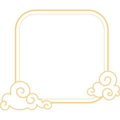 Lunar Cloud Line Frame