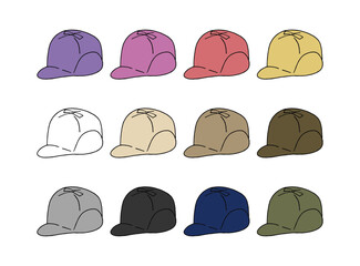 帽子のイラストセット