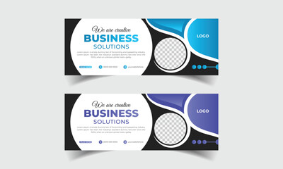 totally customizable vector social media cover templates