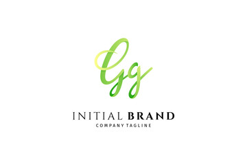 Gg handwriting logo of initial signature