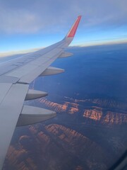 view from airplane window
