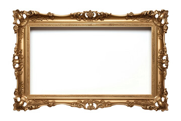 Baroque picture frame. Clipping path included