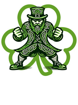 leprechaun Irish Clover