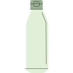 Minimalist Flat Style Body Lotion Bottle PNG Transparent Background