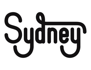 sydney city lettering