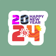 happy new year 2024. new year's eve party 2024. new year greeting cards with family, friends and relatives are more meaningful and fun
