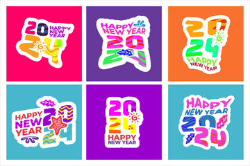 happy new year 2024. new year's eve party 2024. new year greeting cards with family, friends and relatives are more meaningful and fun