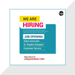 We are hiring banner ad