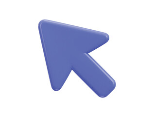 3d mouse cursor icon vector illustration