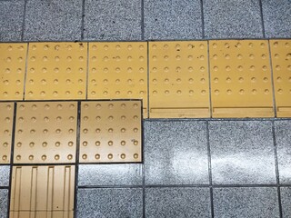 Braille block way for  visually impaired person 