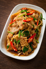 Stir Fried Fish with Chinese Celery