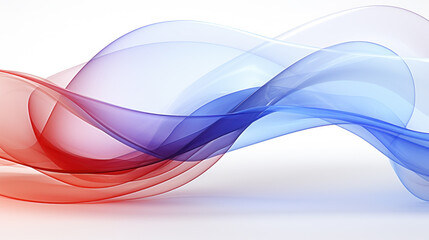 Naklejka premium Cool Toned Abstract Flowing Shapes