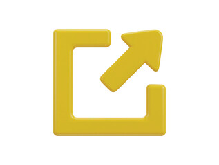 3d exit sign emergency icon vector illustration