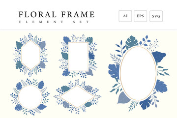 Wedding Floral Frame Set