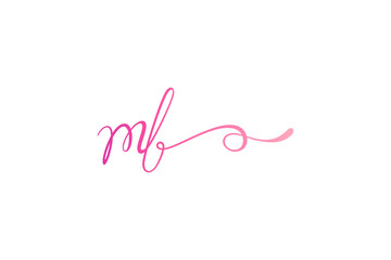 MB logo monogram design suitable for emblem text or letters for the fashion, beauty and jewelry industry, wedding invitations, social