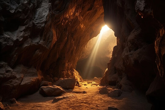 Beautiful Cave For Wallpaper, Background And Zoom Meeting Background