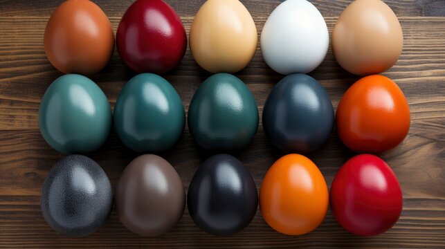 Above Flat Lay Eggs Easter Holiday , Wallpaper Pictures, Background Hd
